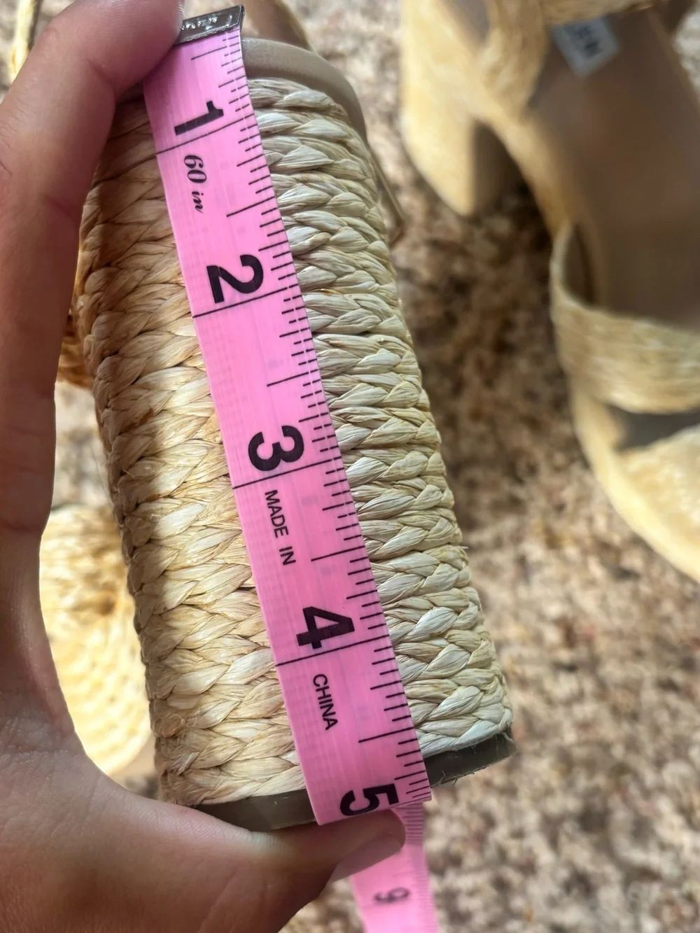 Steve Madden Braided Tan Platform Sandal